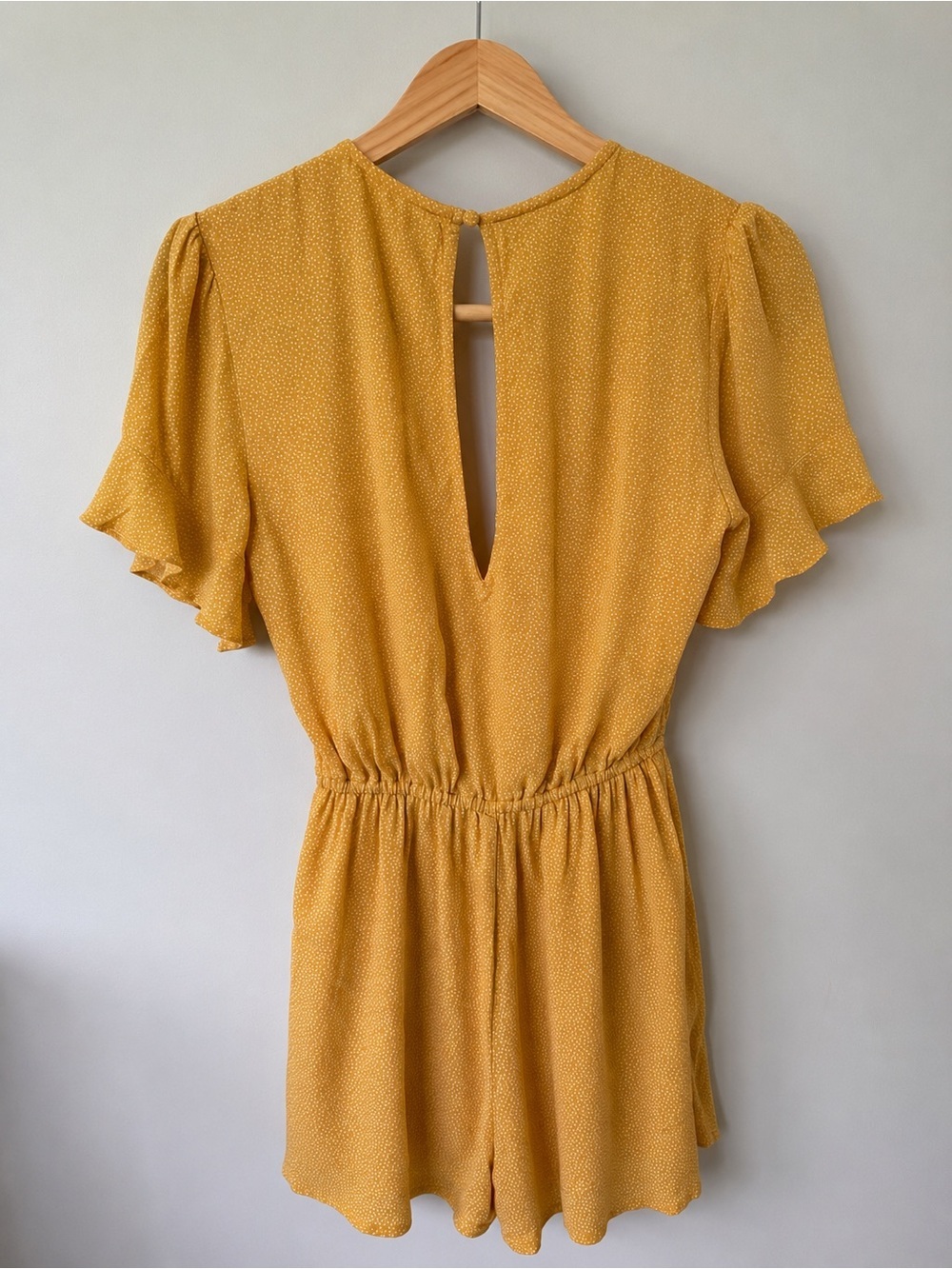 Abercrombie & Fitch Mustard Yellow Wrap Romper size XS - Picture 4 of 7